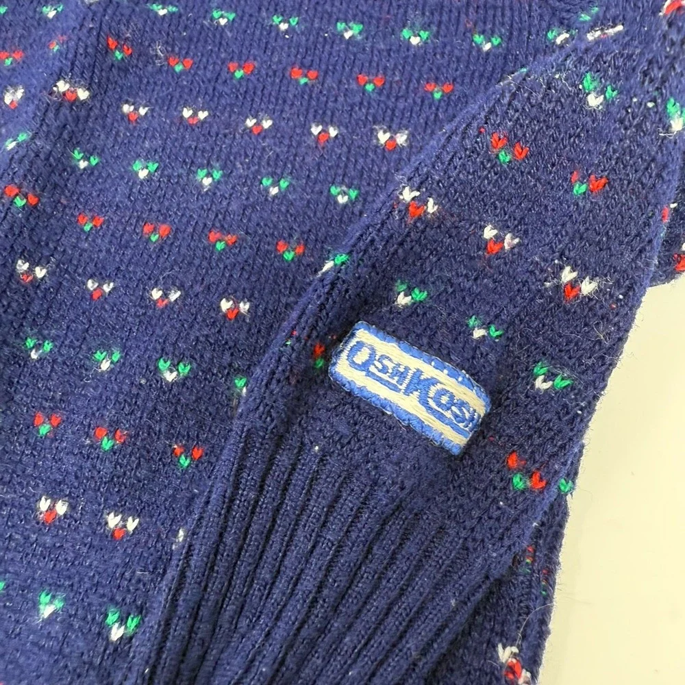 Vintage Oshkosh B'Gosh blue‎ sweater size 4